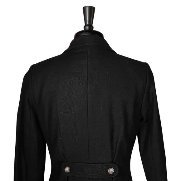 Banana Republic Women's Blazer Black Linen Blend Work Office Lined Suit Jacket 8 - Picture 8 of 9